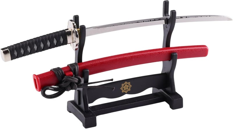 Wablade Japanese Samurai Katana Letter Opener for Desk Display, Decorative Sword Design with Traditional Style, Compact Collectible Office Decor, Giftable for Home and Office (Sakamoto Ryouma Horizontal Type) - Image 1